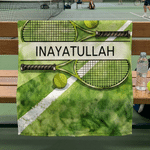 Personlig tennisracket – superabsorberende sportshåndkle med navn – gave til utendørsaktiviteter, bursdager, konkurranser og trening for tennisentusiaster