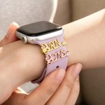 Personalized Birthstone Cute Multicolor Stethoscope Watch Band Charm with Initials Nurse Appreciation Gift for Nurses Doctors Medical Students