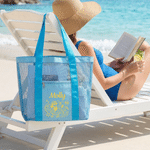 Personalized Summer Theme Design Tote Beach Bag with Name Daily Use Travel Birthday Gift for Women Besties