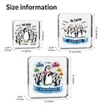 Personalized Cute Penguin Teacher Acrylic Plaque with Texr Teacher's Day Birthday Gift for Teacher