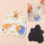 Personalised Play Eat Sleep Poop Pet's One Day Glossy Acrylic Fridge Magnet with Pet Portrait Home Decor Pet Birthday Party Gift for Pet Owner