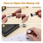 Personalized Golf Elements Initial Design Golf Ball Stamp with Name and Tin Storage Box Golf Accessory Birthday Gift for Golf Lover Player