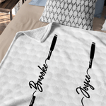 Personalised Best Dad Grandpa By Par Golf Club Soft Throw Blanket with Text and 1-14 Names Home Decor Father's Day Gift for Father Grandfather