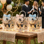 Personalized Cartoon Graduation Character  Clear Gift Bag with Name and Year Graduation Gift for Graduates Friends