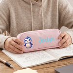 Personalized Cute Rainbow Cartoon Animal Pencil Case with Name School Supply Back to School Birthday Gift for Kids