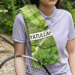 Personlig tennisracket – superabsorberende sportshåndkle med navn – gave til utendørsaktiviteter, bursdager, konkurranser og trening for tennisentusiaster