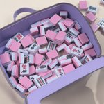 Personlig bärbar Mahjong-väska i PU-läder med färgglatt monogram Mahjong-tillbehör Inflyttningsgåva för Mahjong-älskare Spelare