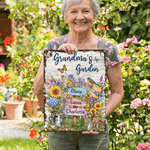 Personalised Retro Style Flower Butterfly Plant Garden Metal Sign with Name Daily Use Birthday Gift for Garden Lover Grandma