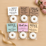 Personalized Mint to Be Waterproof Stickers with Name and Date Candy Decor Set of 50 Wedding Party Favor Gift for Couple Newlyweds