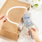 Personalised Watercolour Birth Flower Hair Brush with Name Anniversary Birthday Daily Use Gift for Women Friends Family