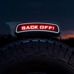 Personalized Simple Text Third Brake Tail Light Lamp Cover Trim Compatible with Ford Bronco 2021-2025 Birthday New Car Gift for Car Lover