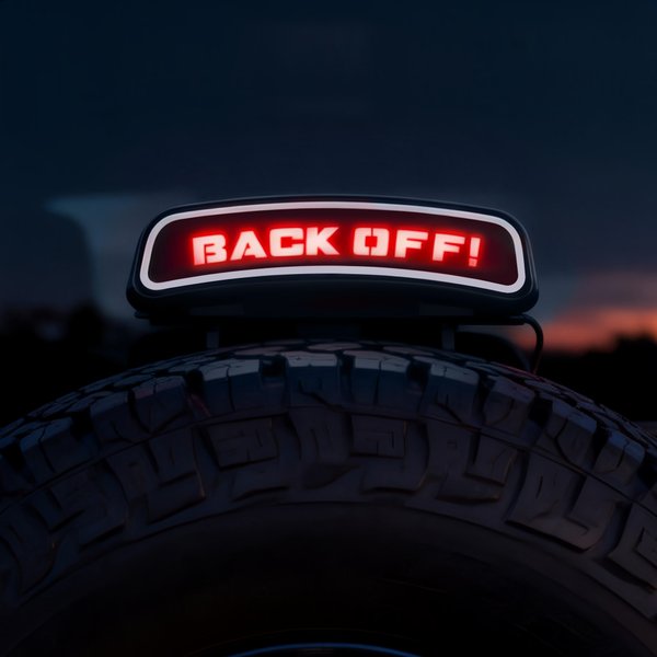 Personalized Simple Text Third Brake Tail Light Lamp Cover Trim Compatible with Ford Bronco 2021-2025 Birthday New Car Gift for Car Lover