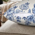 Personalized Faux Embroidered Print  Love Heart Floral Soft Pillow Cover with Initials and Date Home Decor Wedding Engagement Gift for Newlyweds