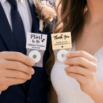 Personalized Mint to Be Waterproof Stickers with Name and Date Candy Decor Set of 50 Wedding Party Favor Gift for Couple Newlyweds