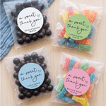 Personalised Multicolor A Sweet Thank You Sticker with Name and Date Wedding Party Gift for Wedding Planner Couple