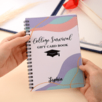 Personalized Graduation Cap Balloon College Survival Gift Card Book with Name and Cash Holder Graduation Birthday Gift for College Students Graduates