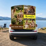 Personalisiertes Foto Strandtuch mit Magnet-Ecken | Badetuch mit Wunschtext | schnelltrocknend | windfest | Sommer Urlaub Geschenk für Familie Freunde