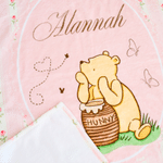 Personalised Honey Classic Winnie the Pooh Soft Throw Blanket with Name Home Decor Birthday Gift for Newborns Kids