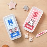 Personalisiertes Kinderbesteck (3-teilig) mit Cartoon-Tiermotiv und Namen | Messer Gabel und Löffel | Edelstahl | Geburtstagsgeschenk für Kinder