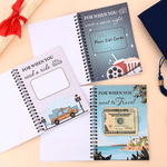Personalized Graduation Cap Balloon College Survival Gift Card Book with Name and Cash Holder Graduation Birthday Gift for College Students Graduates
