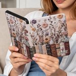 Personalised Vintage Book Bouquet Portable Magnetic Kindle Case with Name Daily Use Birthday Gift for Vintage Aesthetics Lover Bookworm