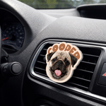 Personalised Pet Photo Acrylic Car Vent Clip with Name Dog Cat Air Vent Clip Cute Car Decor Birthday Gift for Pet Owners Drivers