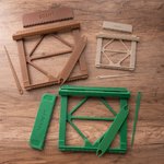 Personalized 3D-Printed Portable Loom Weaving Kit with Name Daily Use Travel Birthday Christmas Gift for Weavers Craft Beginners