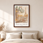 Personalized Watercolour Dating Location Photo Canvas Prints with Text and Date Ship from USA Wedding Party Gift for Couples Newlyweds
