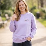 Personalized Colorful Embroidered Floral T-shirt Quarter Zip Sweatshirt Hoodie with Name and Occupation Nurse Week Appreciation Gift for Medical Staff