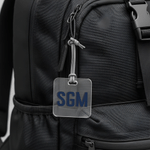Personalisierter zweifarbiger Acryl-Kofferanhänger mit Schatten-Monogramm – für den täglichen Gebrauch, Abenteuerreisen, Flitterwochen – Geschenk für Reisende, Freunde und Familie
