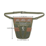 Personalized Canvas Floral Letter Waterproof Durable Tool Pouch Belt Daily Use Birthday Gift for Gardener Electrician Mechanic