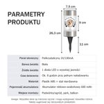 Personalizowana solarna lampa ogrodowa ze zdjęciem pupila odciskiem łapy skrzydłami imieniem i datą pamiątkowy prezent dla miłośników pupilów