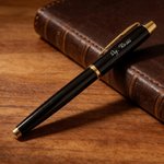Set di penna e custodia personalizzate con testo, nome e iniziale - Regalo di ringraziamento per insegnanti