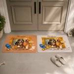 Personalized Pet Photo Non-Slip Door Mat with Title and Name Entryway Home Decor Housewarming Gift for Pet Owner Lover