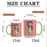 Personalized Cartoon Highland Cow Goose Name 11 oz 15 oz Ceramic Mug with Coaster Daily Use American Independence Day Gift for Americans