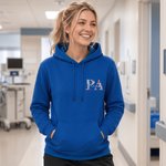 Personalized Colorful Embroidered Floral T-shirt Quarter Zip Sweatshirt Hoodie with Name and Occupation Nurse Week Appreciation Gift for Medical Staff