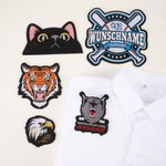 Personalisierter gestickter Aufnäher Aufbügler | mit Foto Team-Logo | DIY-Patch für Kleidung Taschen Caps | Geschenk für Teams Handarbeitsliebhaber
