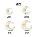 Personalized Islam Moon Star Soft Pillow with Name Home Decor Daily Use Birthday Islamic Eid Gift for Boy Girl Kid