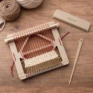 Personalized 3D-Printed Portable Loom Weaving Kit with Name Daily Use Travel Birthday Christmas Gift for Weavers Craft Beginners
