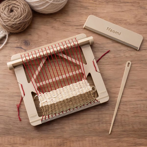 Personalised 3D-Printed Portable Loom Weaving Kit with Name Daily Use Travel Birthday Christmas Gift for Weavers Craft Beginners