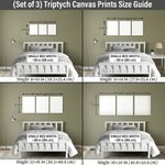 Personalized Sports Teddy Bear 3-Piece Canvas Prints with Name Bedroom Decor Ship from USA Birthday Gift for Kids New Parents