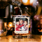 Personalized Fist Bump Photo 10 oz Rock Whiskey Glass with Text Name and Title Father's Day Birthday Gift for Dad Grandfather