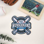 Personalisierter gestickter Aufnäher Aufbügler | mit Foto Team-Logo | DIY-Patch für Kleidung Taschen Caps | Geschenk für Teams Handarbeitsliebhaber