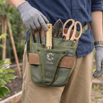 Personalized Canvas Floral Letter Waterproof Durable Tool Pouch Belt Daily Use Birthday Gift for Gardener Electrician Mechanic