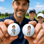 Personalised Best Daddy By Par Photo Golf Ball with Title Father's Day Golf Weekend Birthday Gift for Golf Father Player Lover