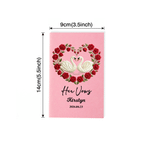 Personalised Heart-Shaped Birth Flower Swan Wedding Vow Books with Name and Date Bridal Shower Party Wedding Gift for Newlyweds