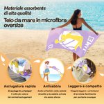 Telo mare oversize personalizzato con nome, numero e silhouette di giocatori di basket - Regalo estivo per appassionati di basket