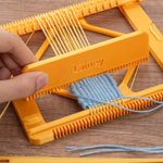Personalized 3D-Printed Portable Loom Weaving Kit with Name Daily Use Travel Birthday Christmas Gift for Weavers Craft Beginners