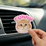 Personalised Pet Photo Acrylic Car Vent Clip with Name Dog Cat Air Vent Clip Cute Car Decor Birthday Gift for Pet Owners Drivers
