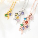 Gepersonaliseerde sierlijke geboorteketting met 1-6 namen Verjaardag Moederdagcadeau voor moeder oma vrouw
